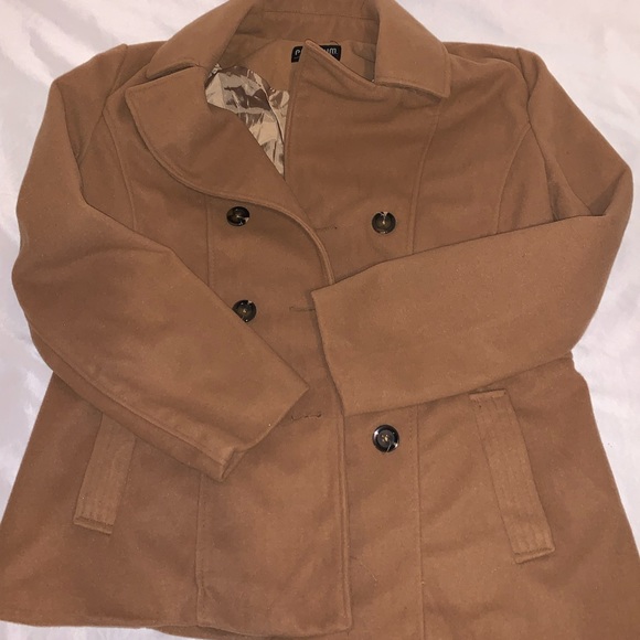 Platinum Jackets & Blazers - Women’s Brown Peacoat